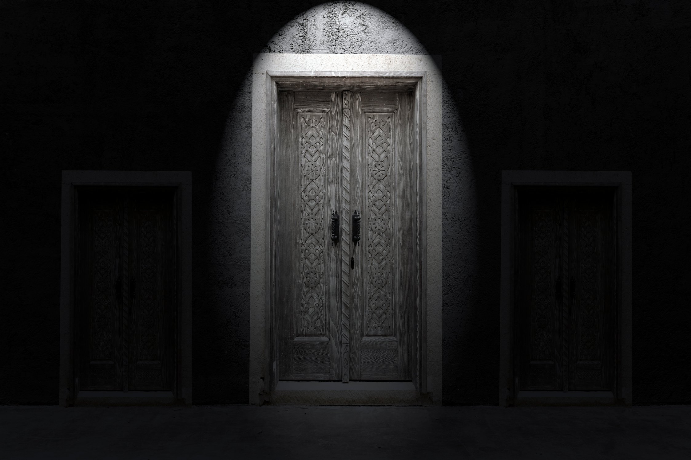 Dark Mysterious Door